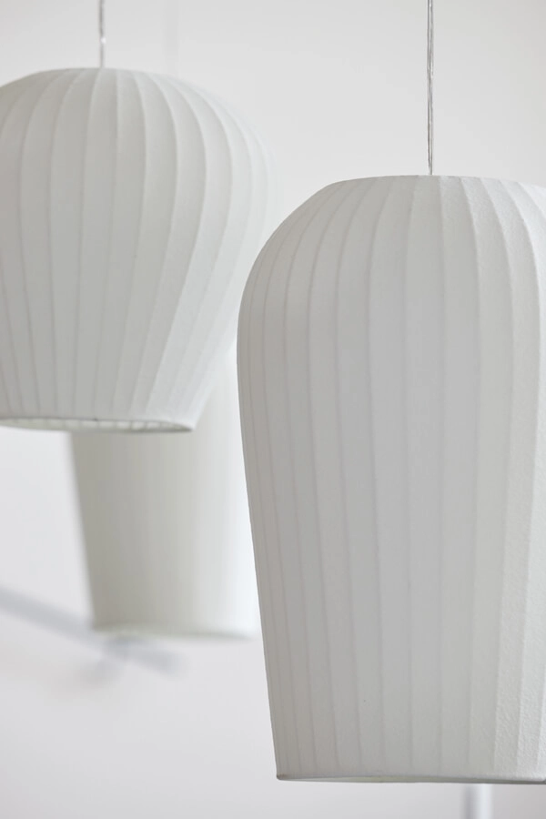 Weiße Pendelleuchte Axel japandi Ø 25cm Light & Living 8717807638405