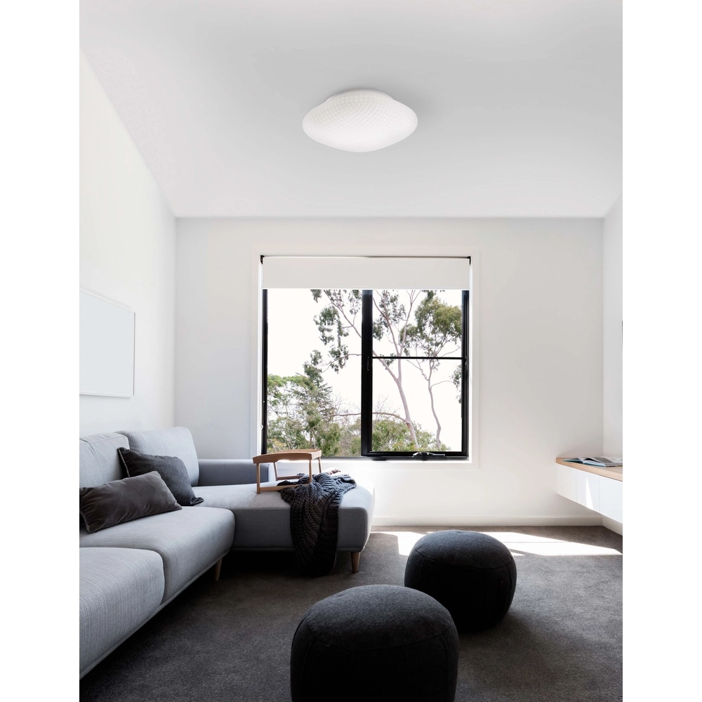 Deckenlampe Sens Weißes Glas