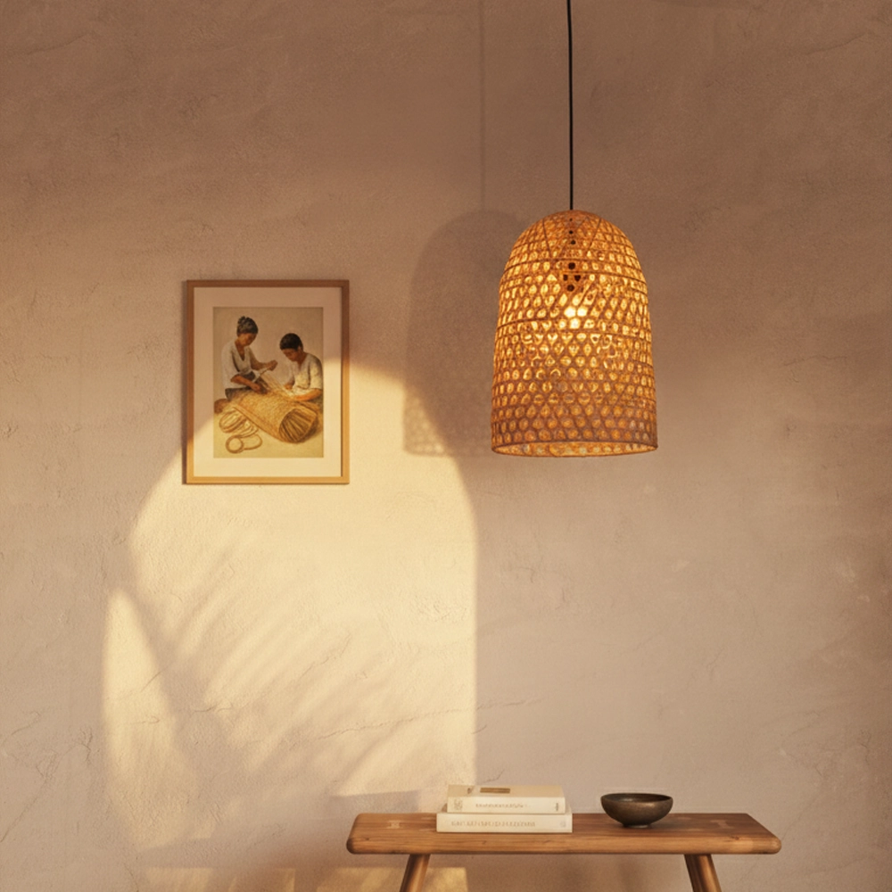 Pendelleuchte Aurora Rattan Ø 30cm Lyora 5212017438881
