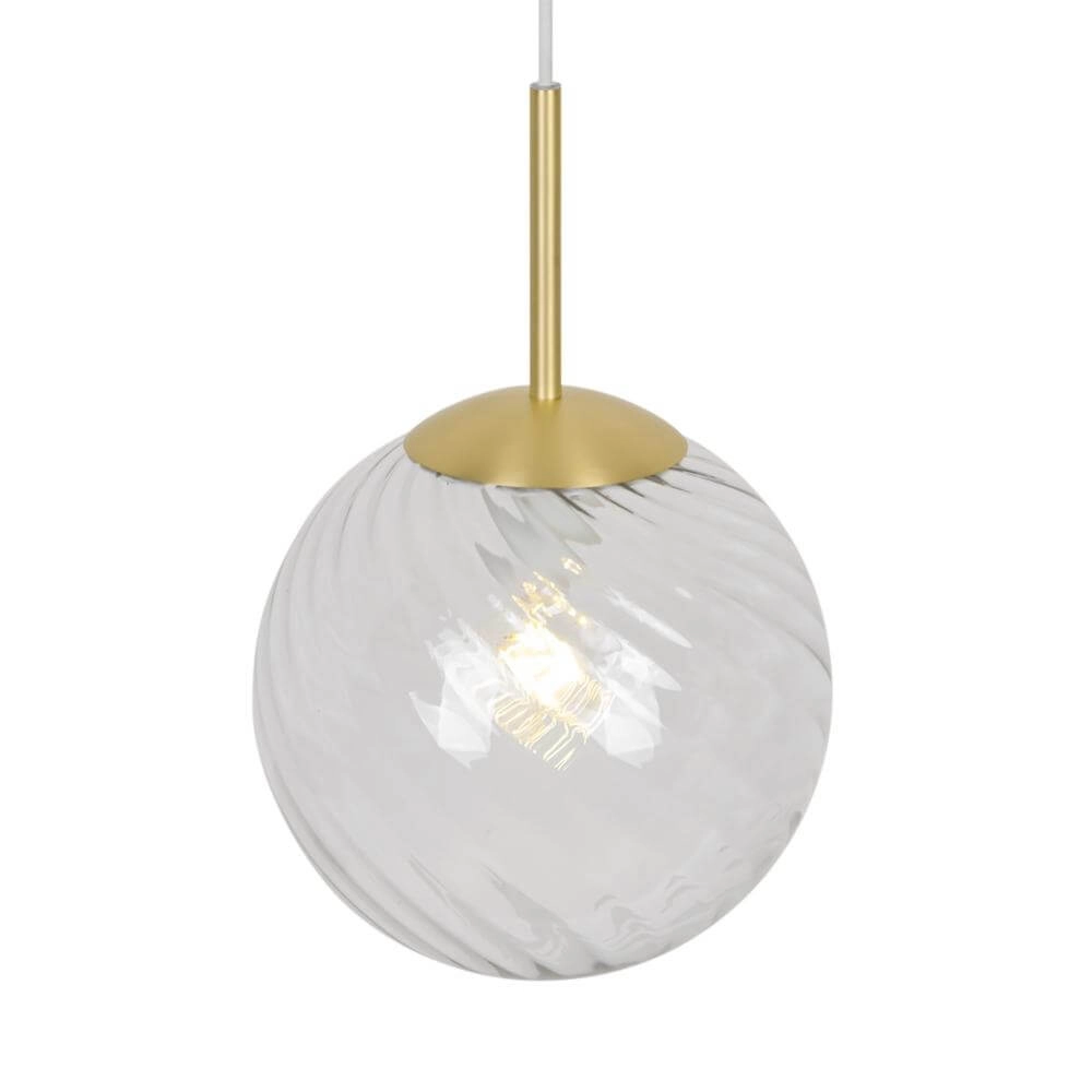 Pendelleuchte aus Glas Chisell Messing Ø 25cm Nordlux 5704924015656