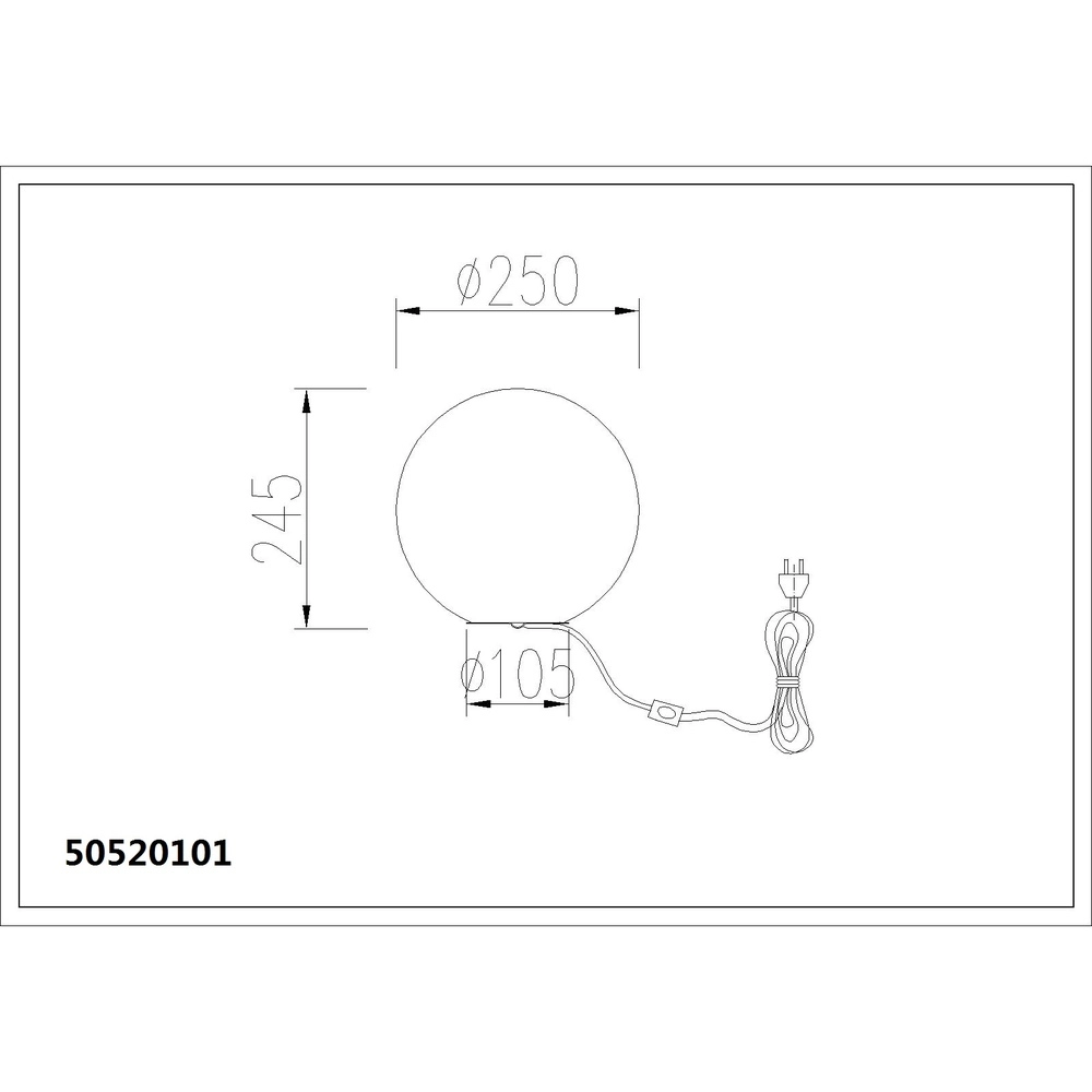 Kugeltischlampe Kop Weiß Globo 9007371569342