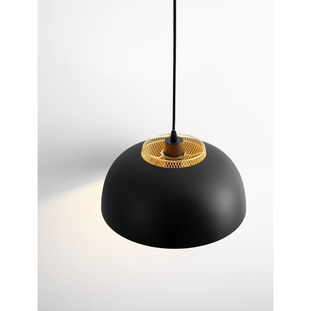 Pendelleuchte Sqube schwarz mit gold Lyora 5212017454799