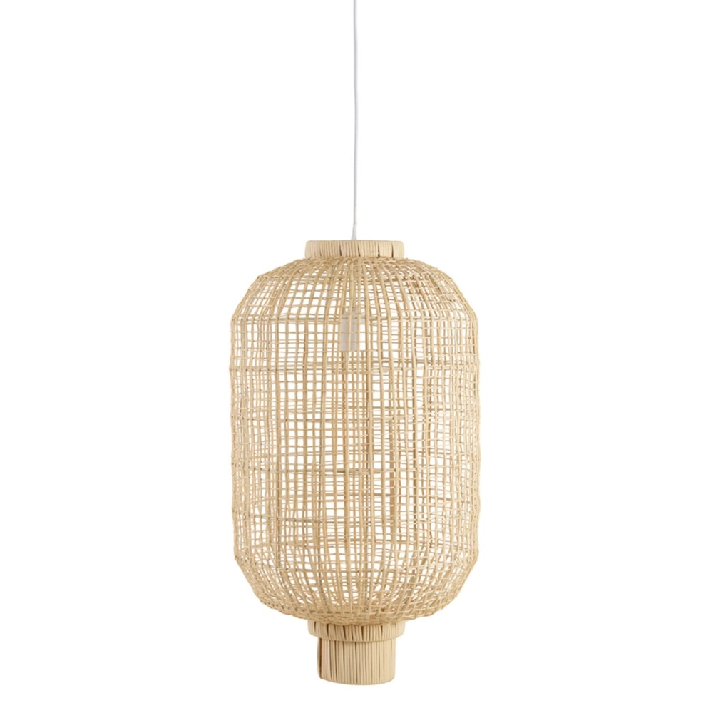 Natürliche Pendellampe Dorzan Ø 37cm