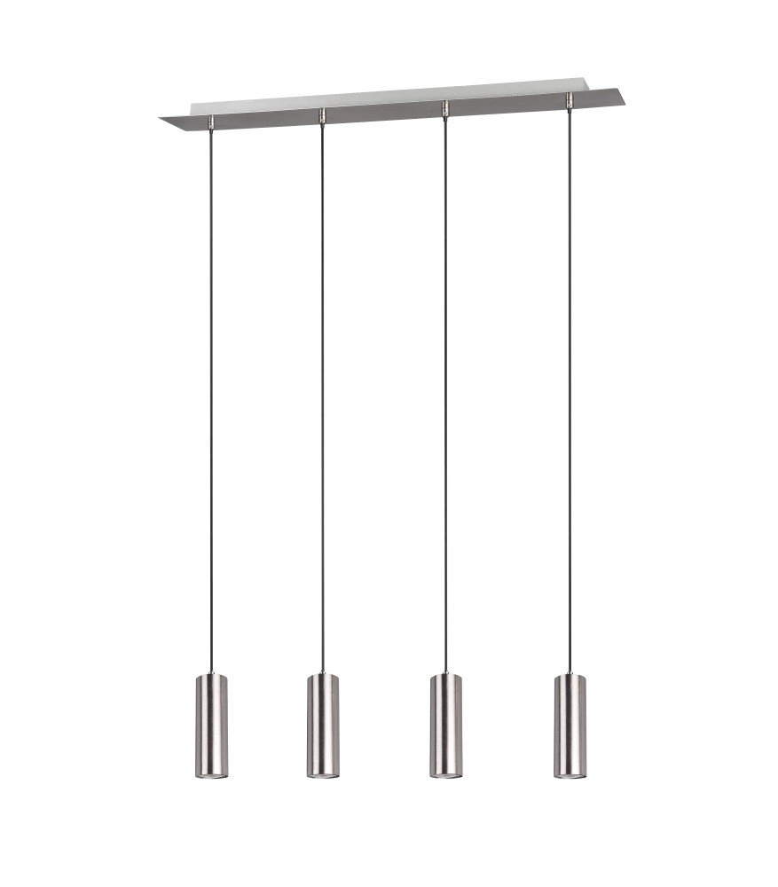 Pendelleuchte Marley 4-Licht-Nickelmatte Trio 4017807408775