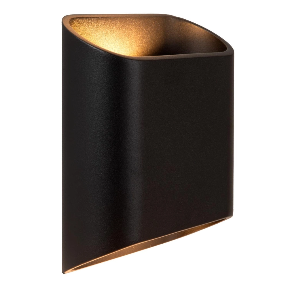Design-Wandlampe Atila schwarzes IP65 auf und ab Lucide 5411212680105