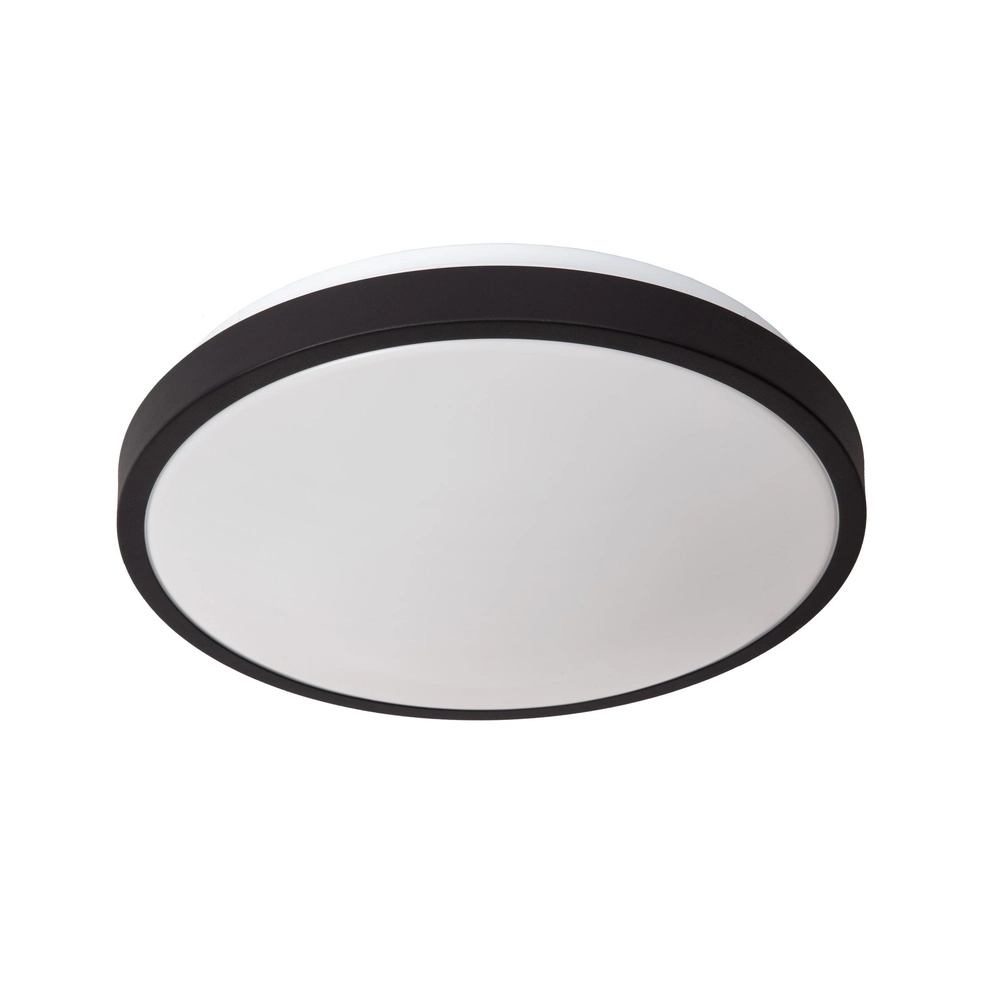 Schwarze Deckenlampe Dasher Ø 34,8 cm IP44 für Badezimmer