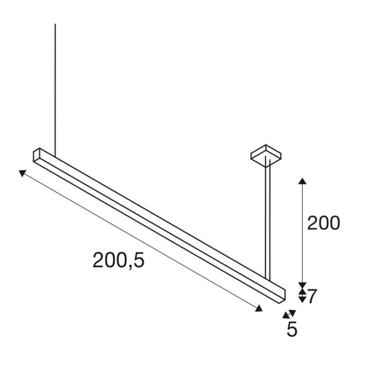 Schreibtisch Hängelampe Glenos 3000K SLV 4024163197007