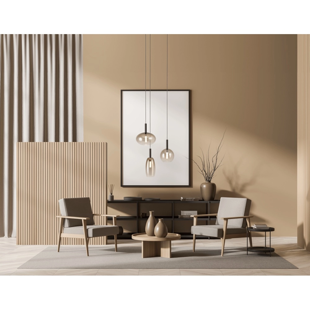 3L vide Pendellampe Lido mit goldverblasstem Glas Masterlight 8718121335353