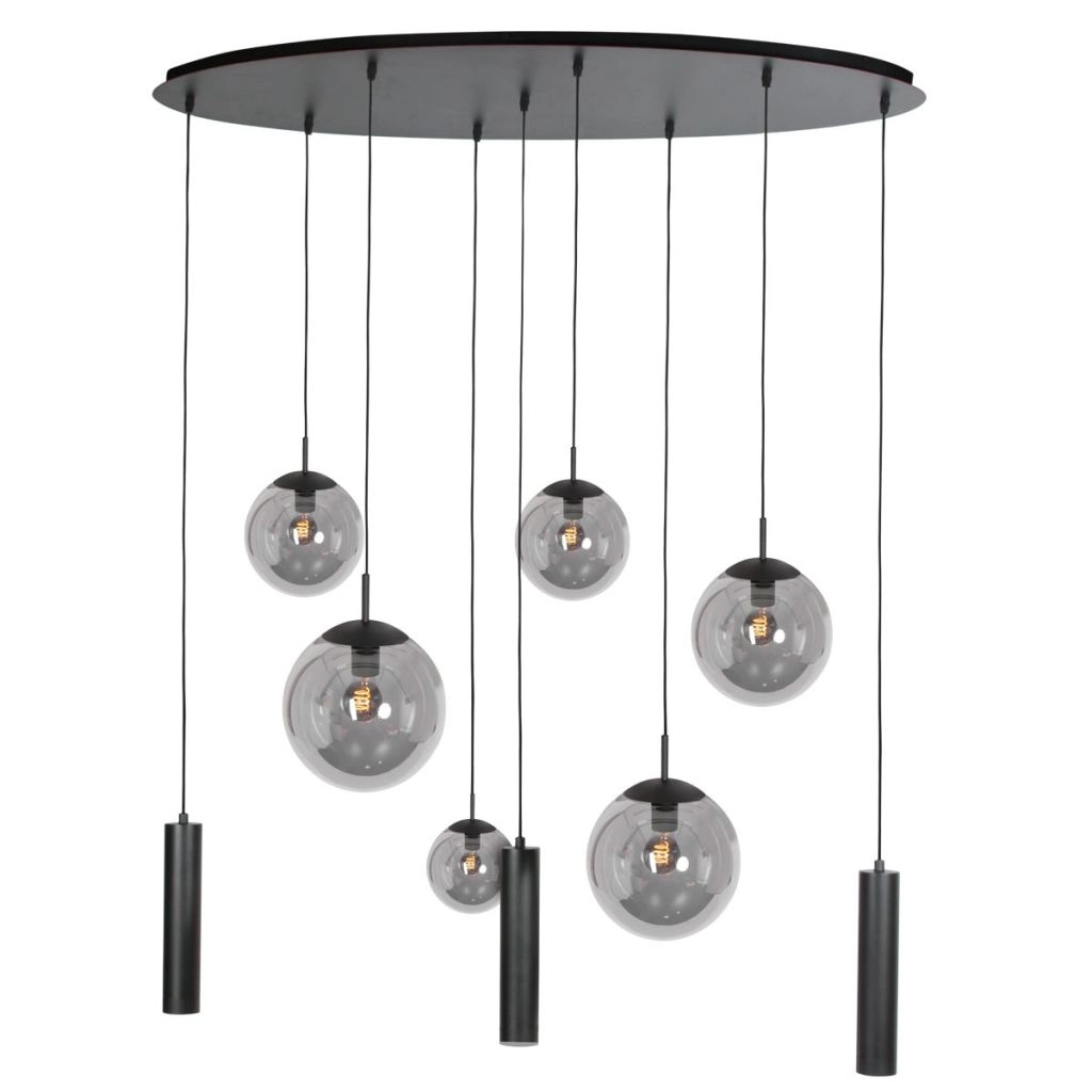 Design-Pendellampe Bollique 9-Licht Schwarz Steinhauer 8712746187670
