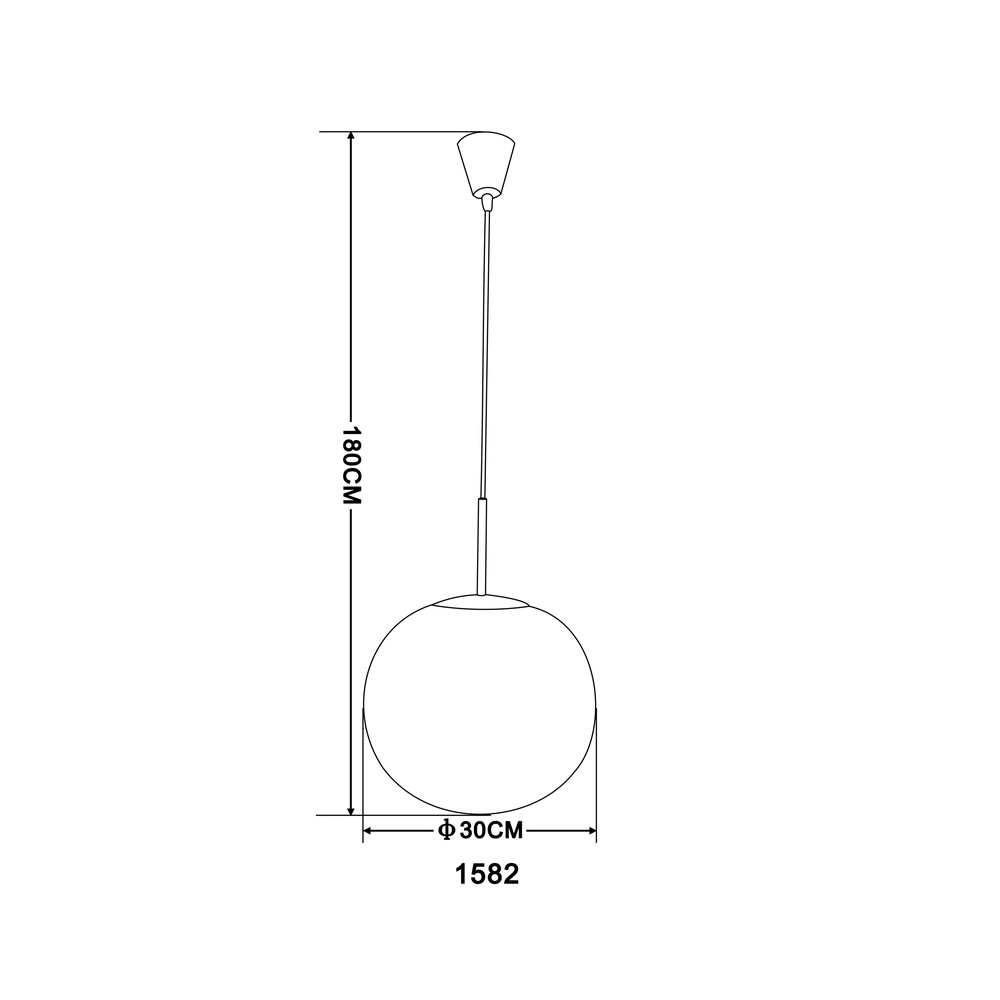 Design-Pendellampe Balla Nickel mit weißem Ø 30 cm Globo 9007371129416