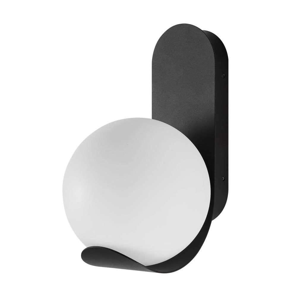 Design-Außenleuchte Dalius schwarz mit weißer Kugel Nordlux 5704924017667