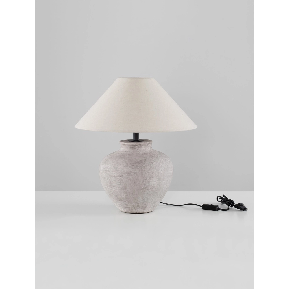 Tischlampe Lupe beige Keramik Lyora 5212017477880