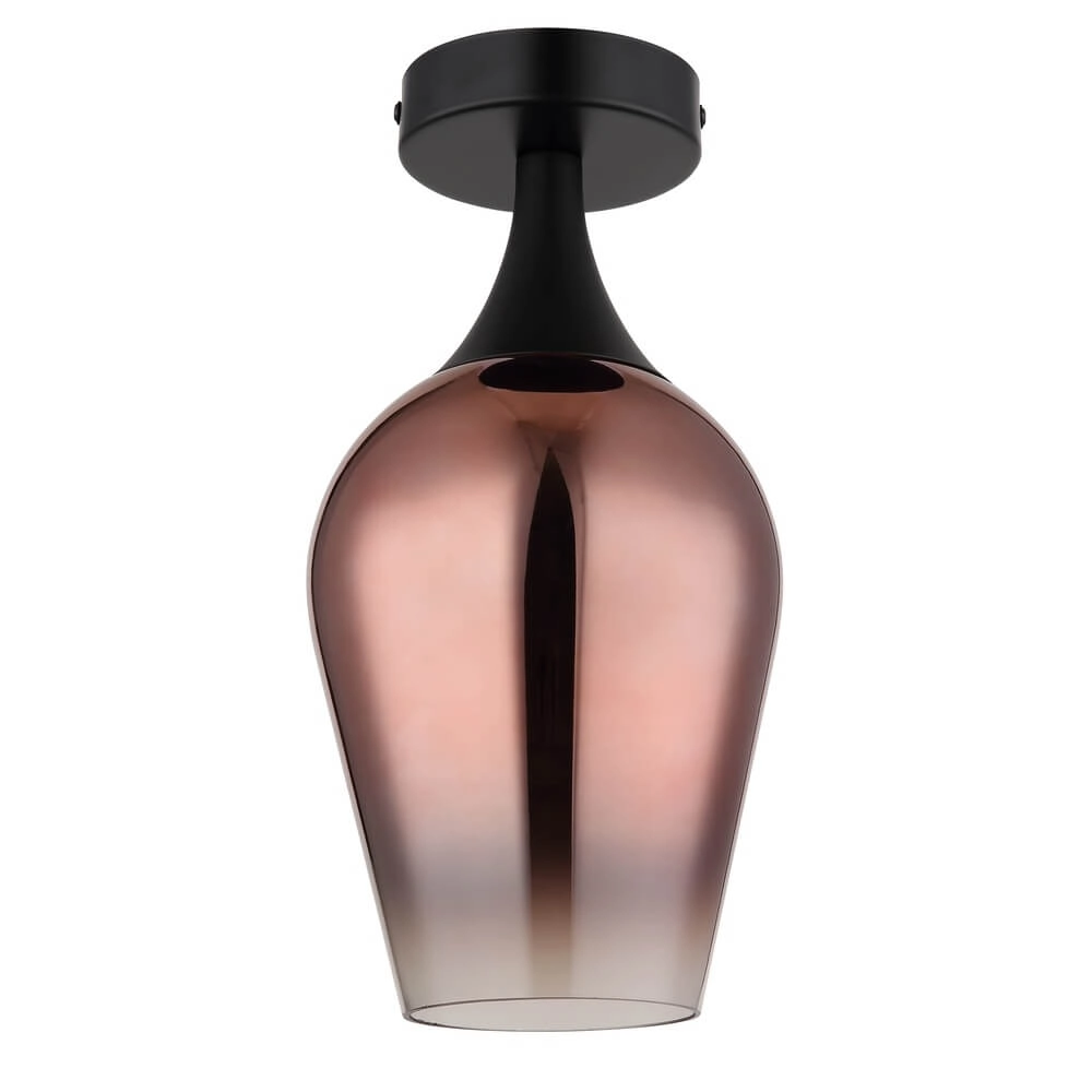 Deckenlampe Lavus rotes Glas Ø 15cm Globo 9007371465200