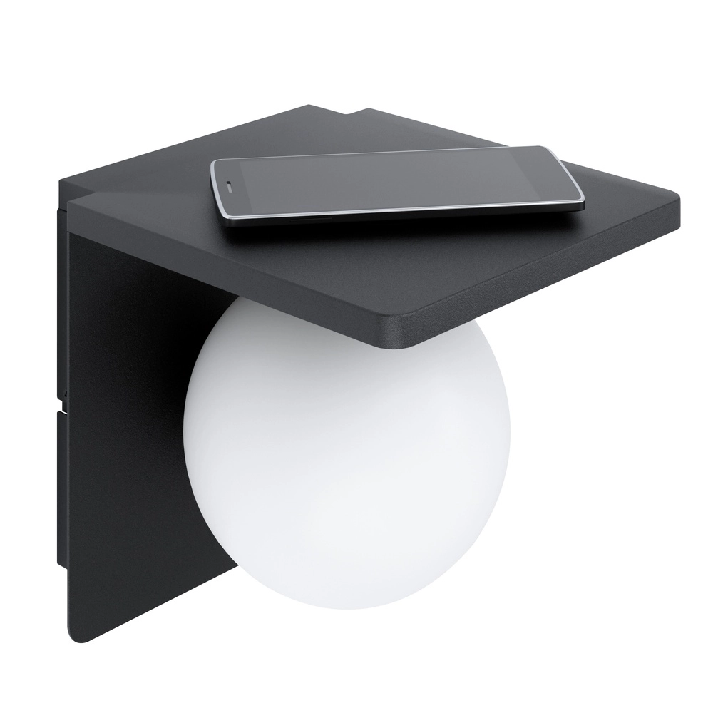 Wandlampe Ciglie Schwarz