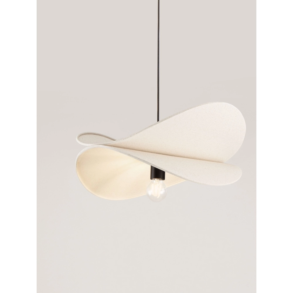 Moderne Pendellampe Luve Schwarz mit Beige Lyora 5212017493729
