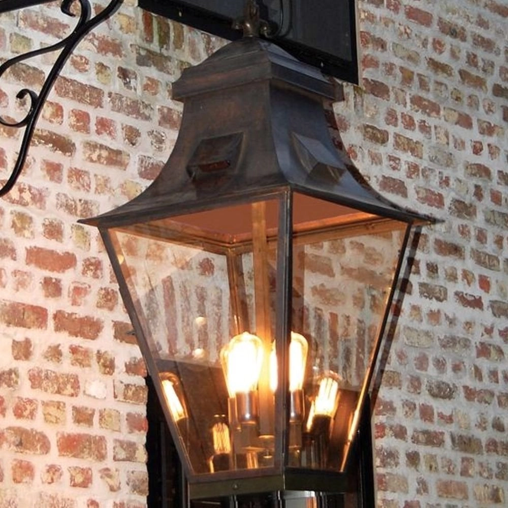 Ländliche Außenlampe Gracieuze 4L 100 cm Authentage 8716803505544