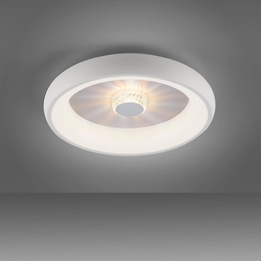 Runde Deckenleuchte Vertigo weiß Ø 46,5cm Just Light 4043689994709