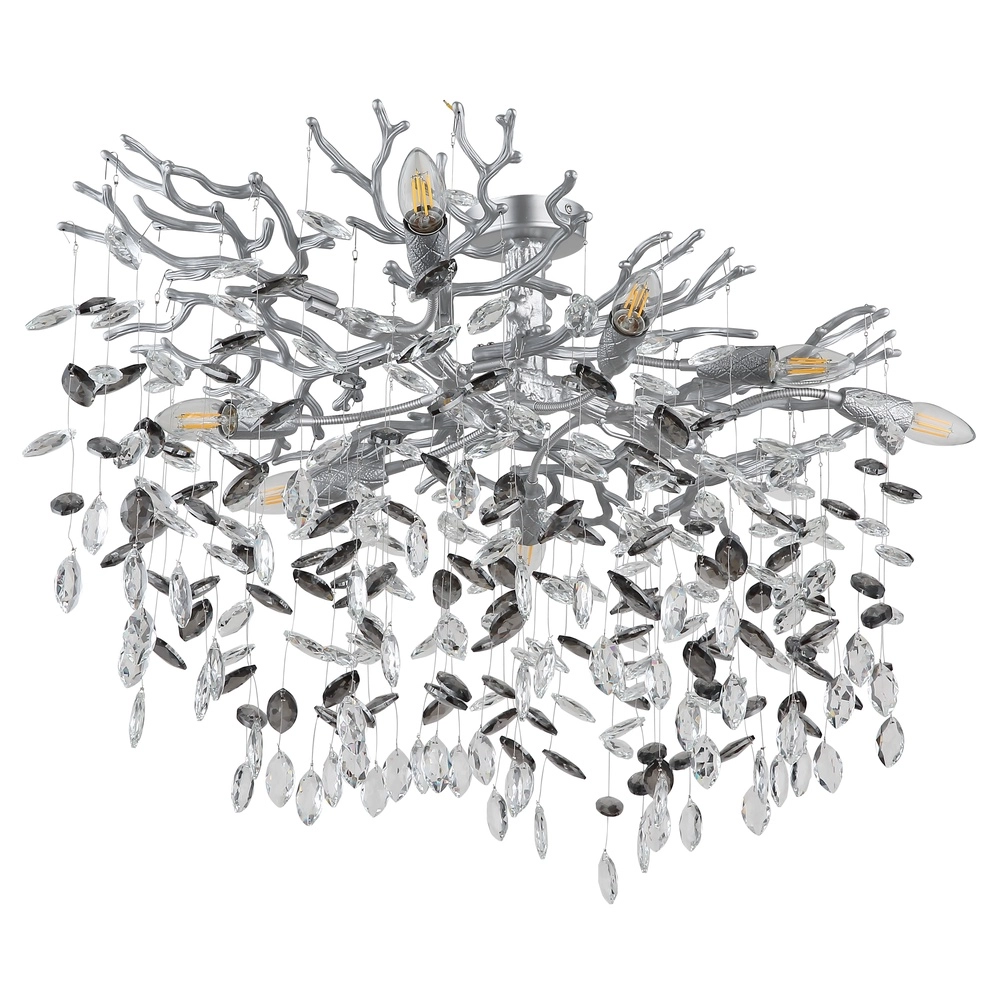 Deckenlampe Queena Silbergrau Globo 9007371533657