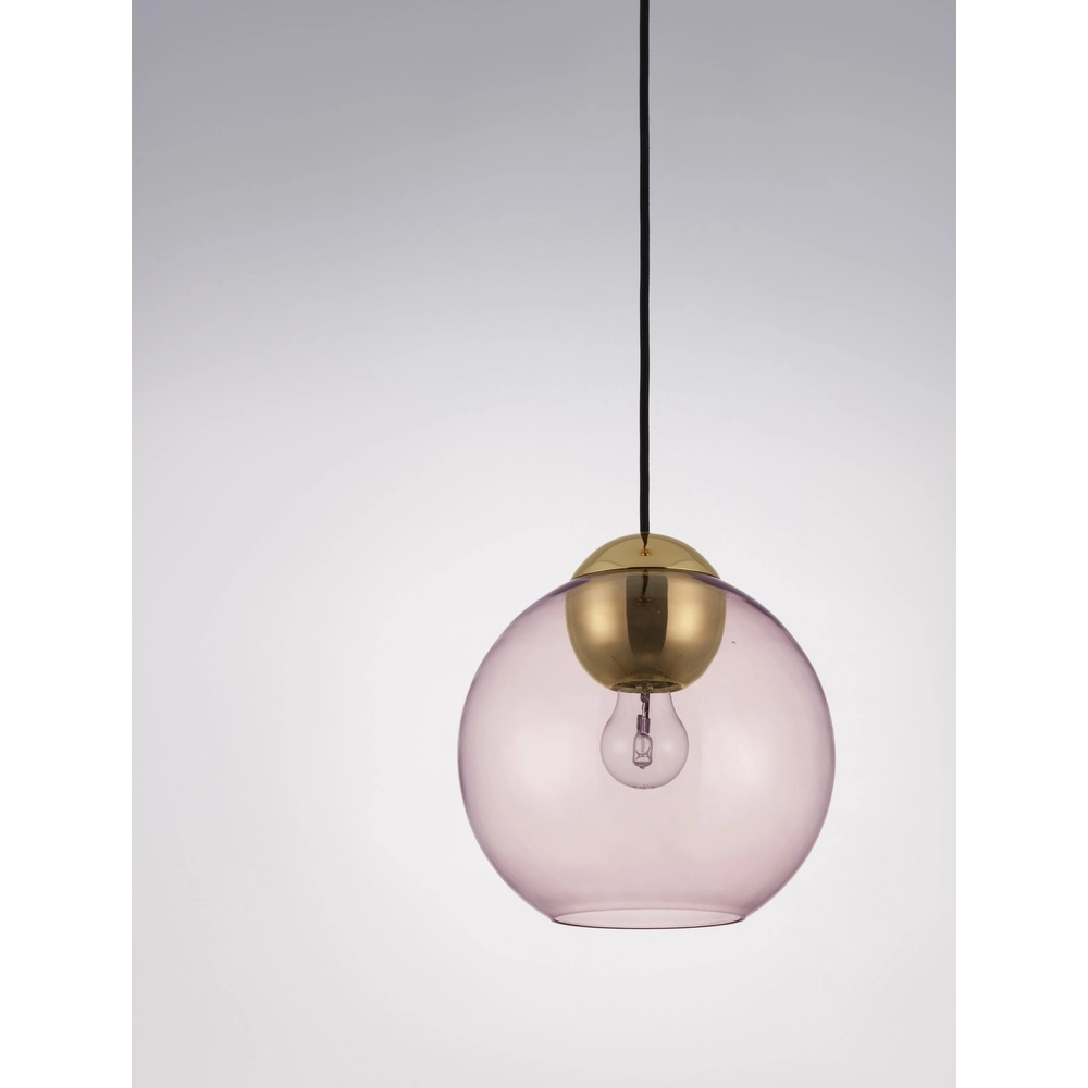 Design-Pendelleuchte Midori rosafarbenes Glas Lyora 5212017434289