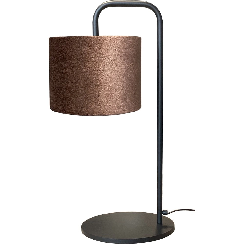 Tischlampe Venus mit braunem Lampenschirm