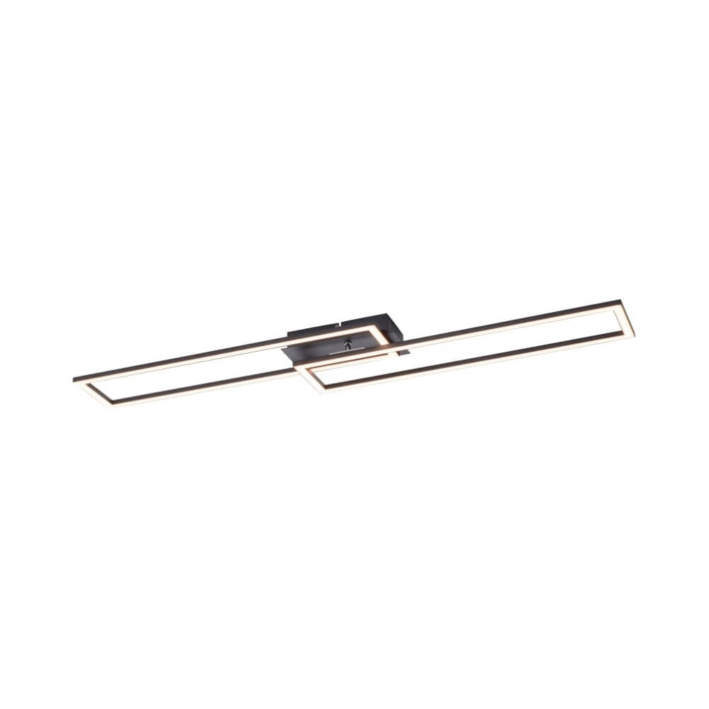 Schwarze LED-Deckenleuchte Iven