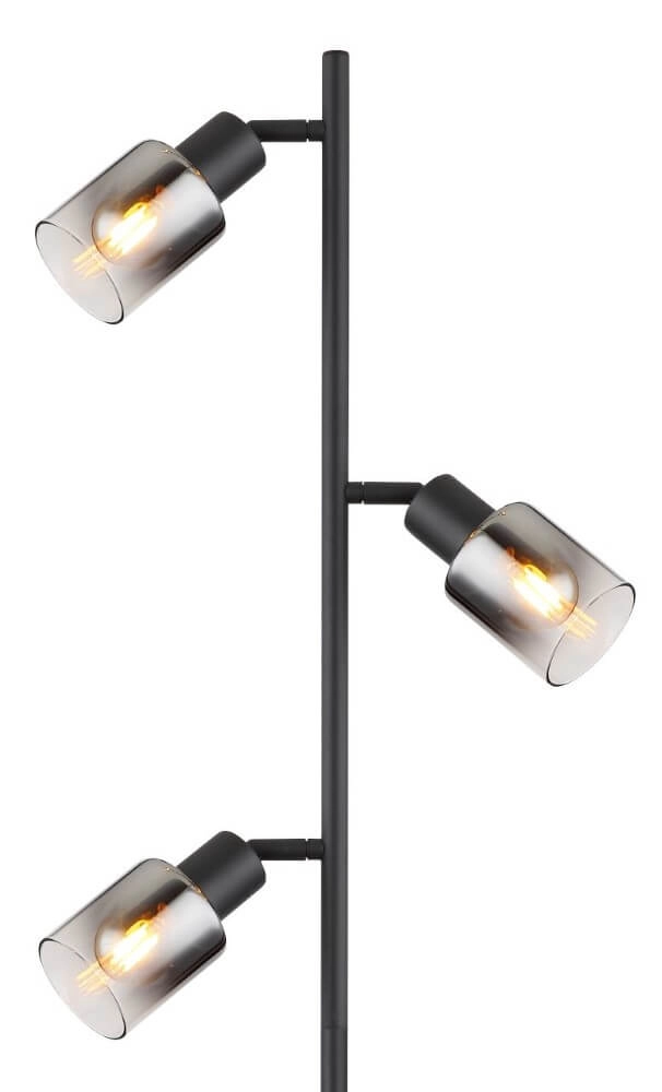 Stehlampe Hubertus mit Rauchglas Globo 9007371458011