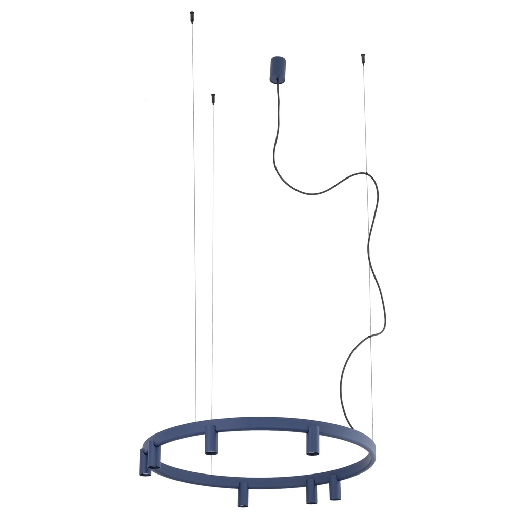 Design-Pendellampe Fourty marineblau Ø 80cm Lyora 5903139122832