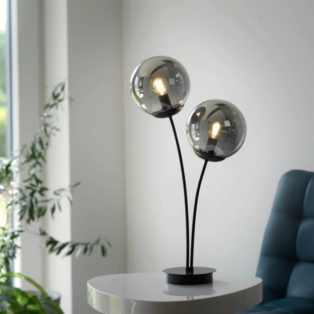 Tischlampe Big Widow Schwarz Just Light 4043689988401