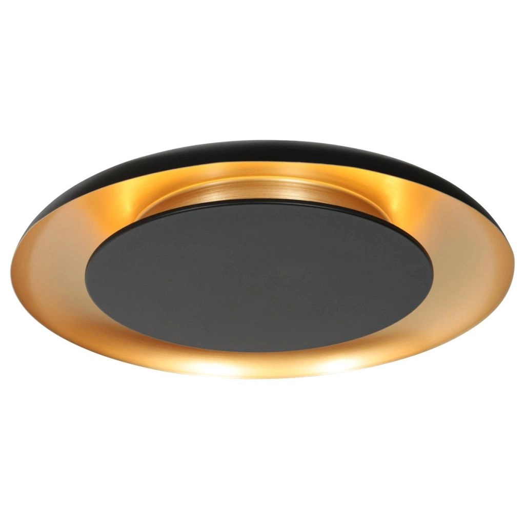 Moderne Deckenlampe Golden Veil Schwarz mit Gold Steinhauer 8712746186772