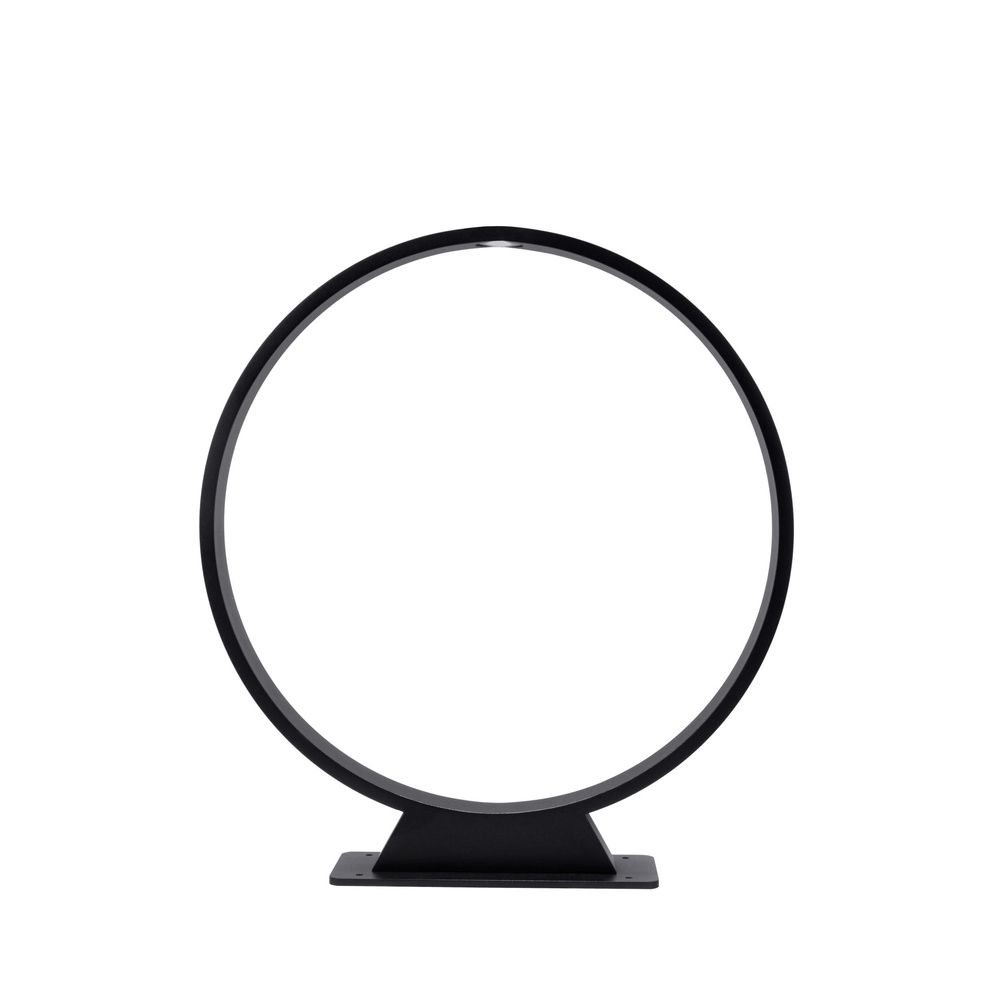 Runde Gartenlampe Jerel schwarze IP54 Ø 40cm