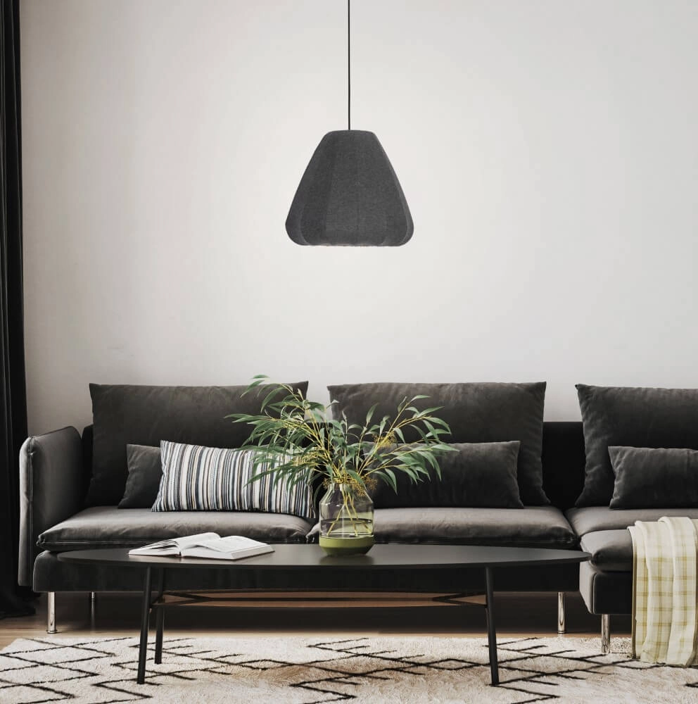 Hängelampe aus Stoff Barlaston Ø 35cm Eglo 9002759439736