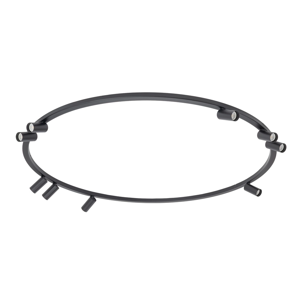 Kreisförmige, oberflächenmontierte Scheinwerfer Fourty 9x GU10 – schwarz Lyora 5903139119504