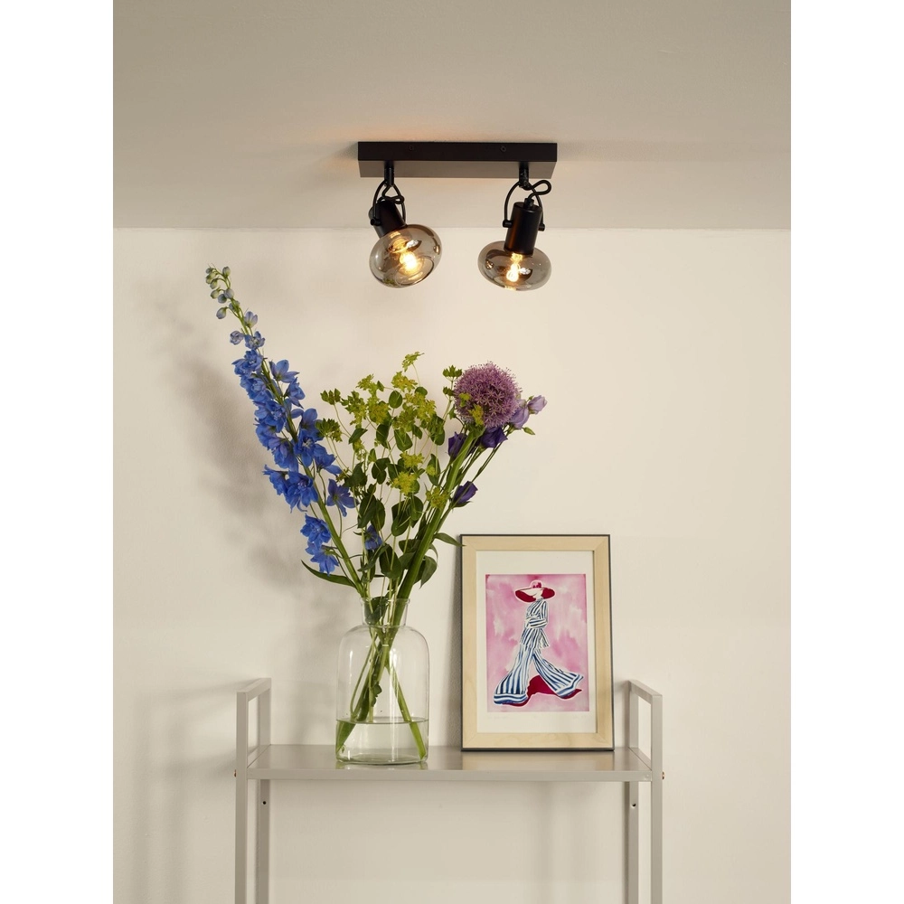Deckenlampe Madee 2-Licht Schwarz Lucide 5411212176783