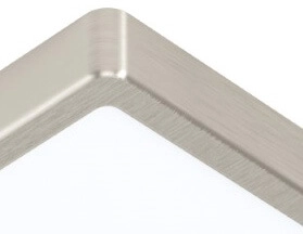Quadratische Deckenleuchte Fueva 5 28,5 cm – 3000 K Edelstahl Eglo 9002759992422