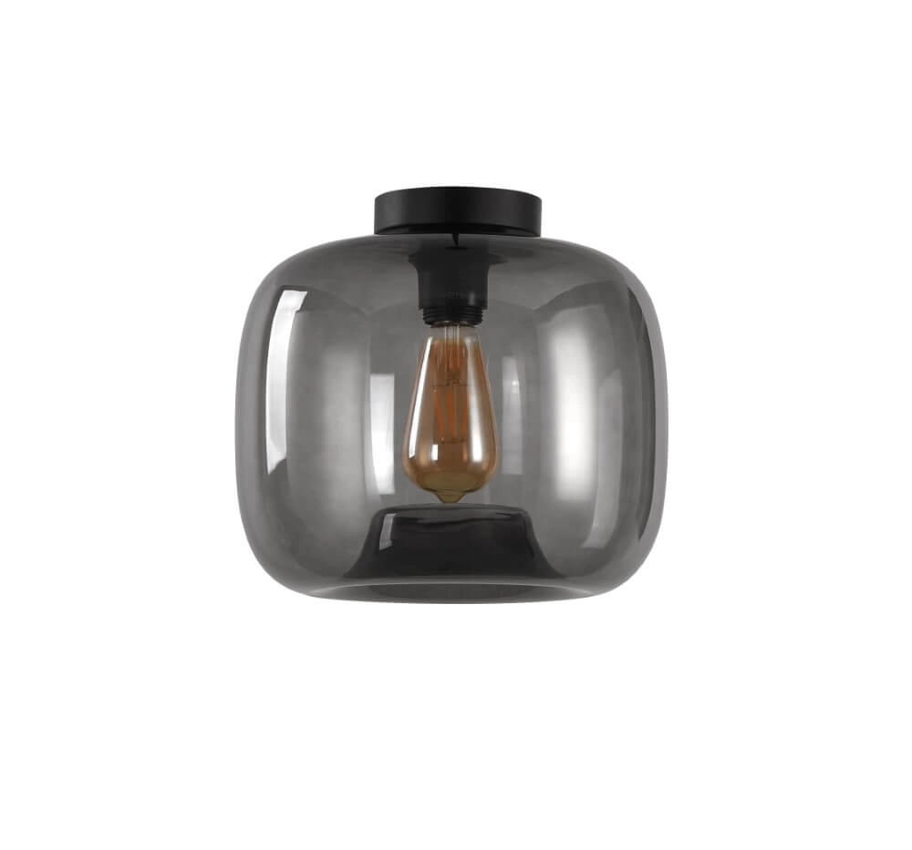 Deckenleuchte Preston graues Glas Ø 28cm Artdelight 8719831737871