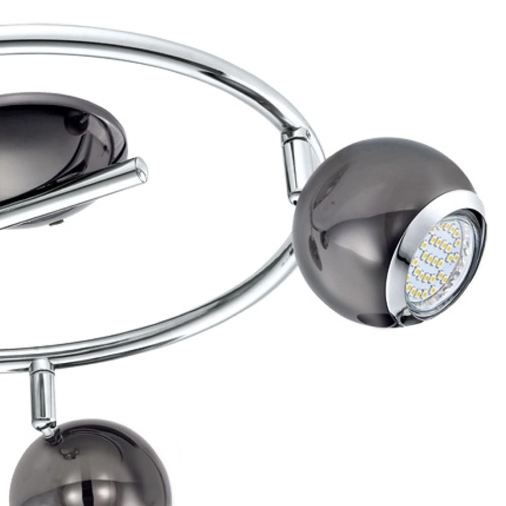 LED-Deckenspot Bimeda LED 3-Licht-Nickelschwarz Eglo 9002759310073