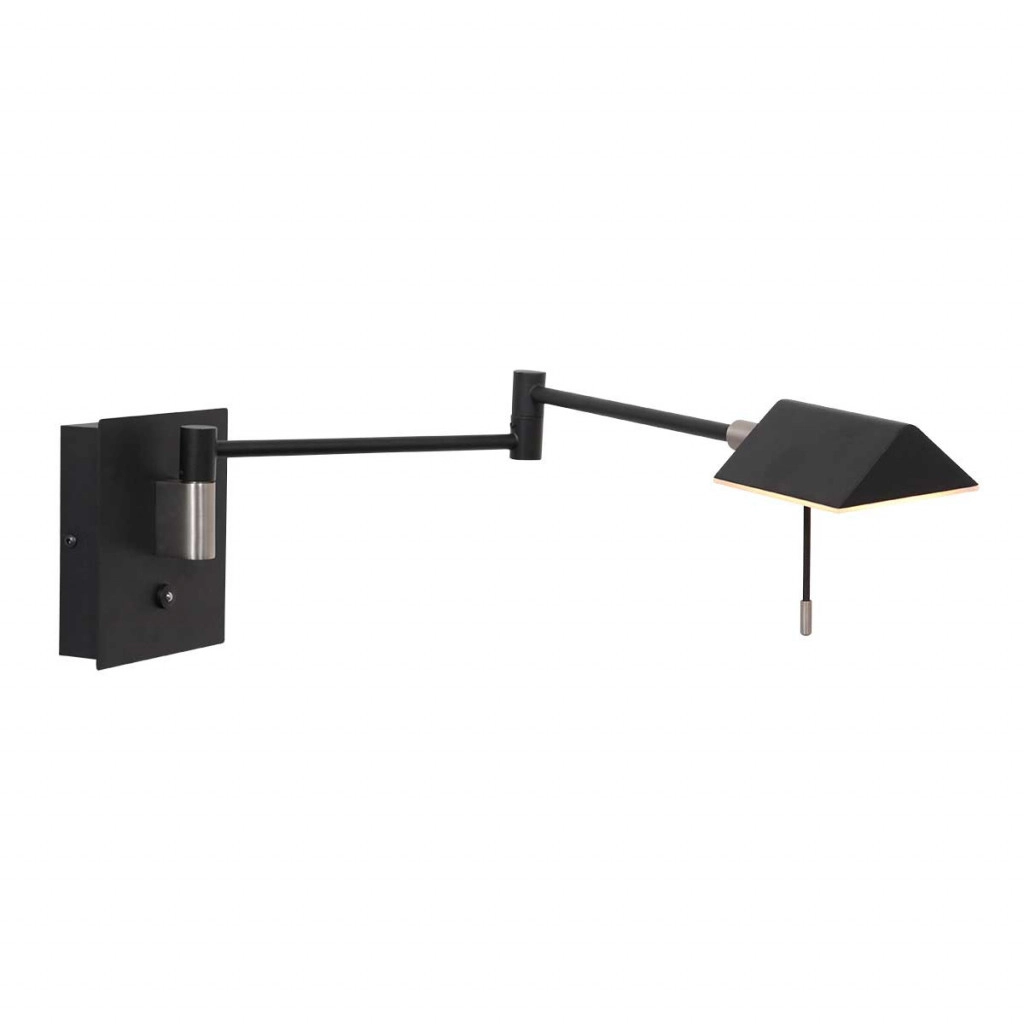 Wandleselampe Retina Schwarz