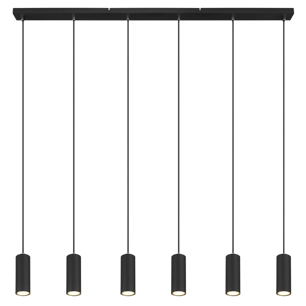 Pendellampe Robby 6-Licht Schwarz Globo 9007371436583