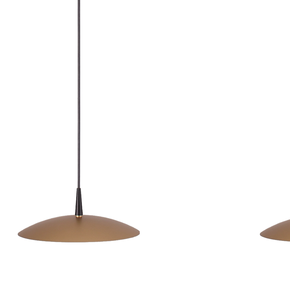 3-Licht Pendellampe Scala schwarz mit goldener Ø 20 cm Masterlight 8718121296067