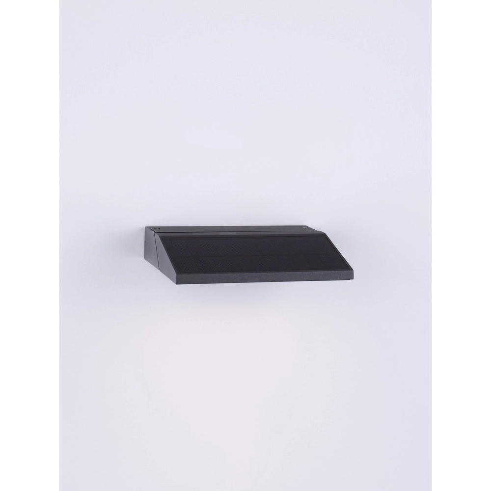 Solar-Wandleuchte Prim anthrazit Lyora 5212017432667