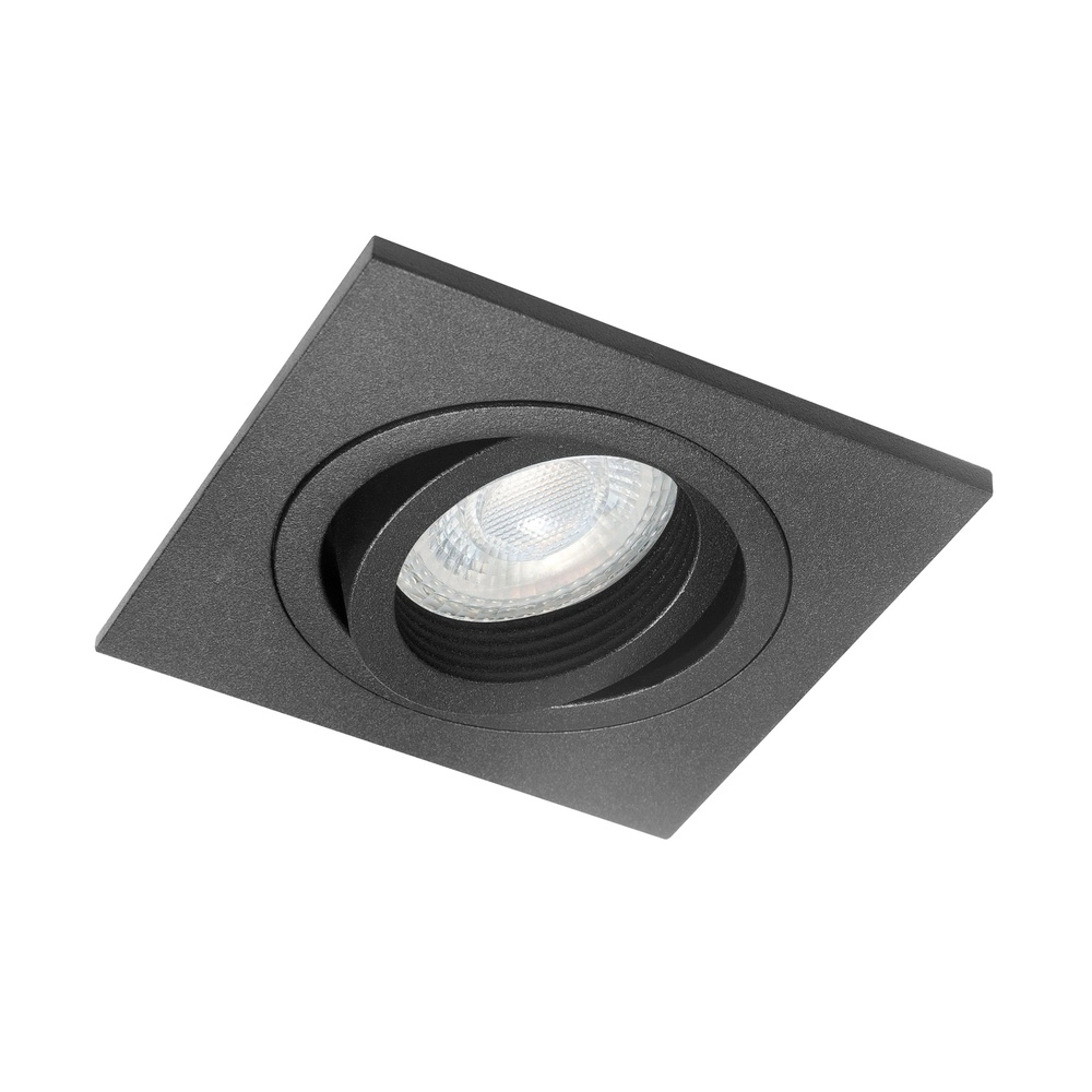 Einbaustrahler Downlights Quadratisch Schwarz