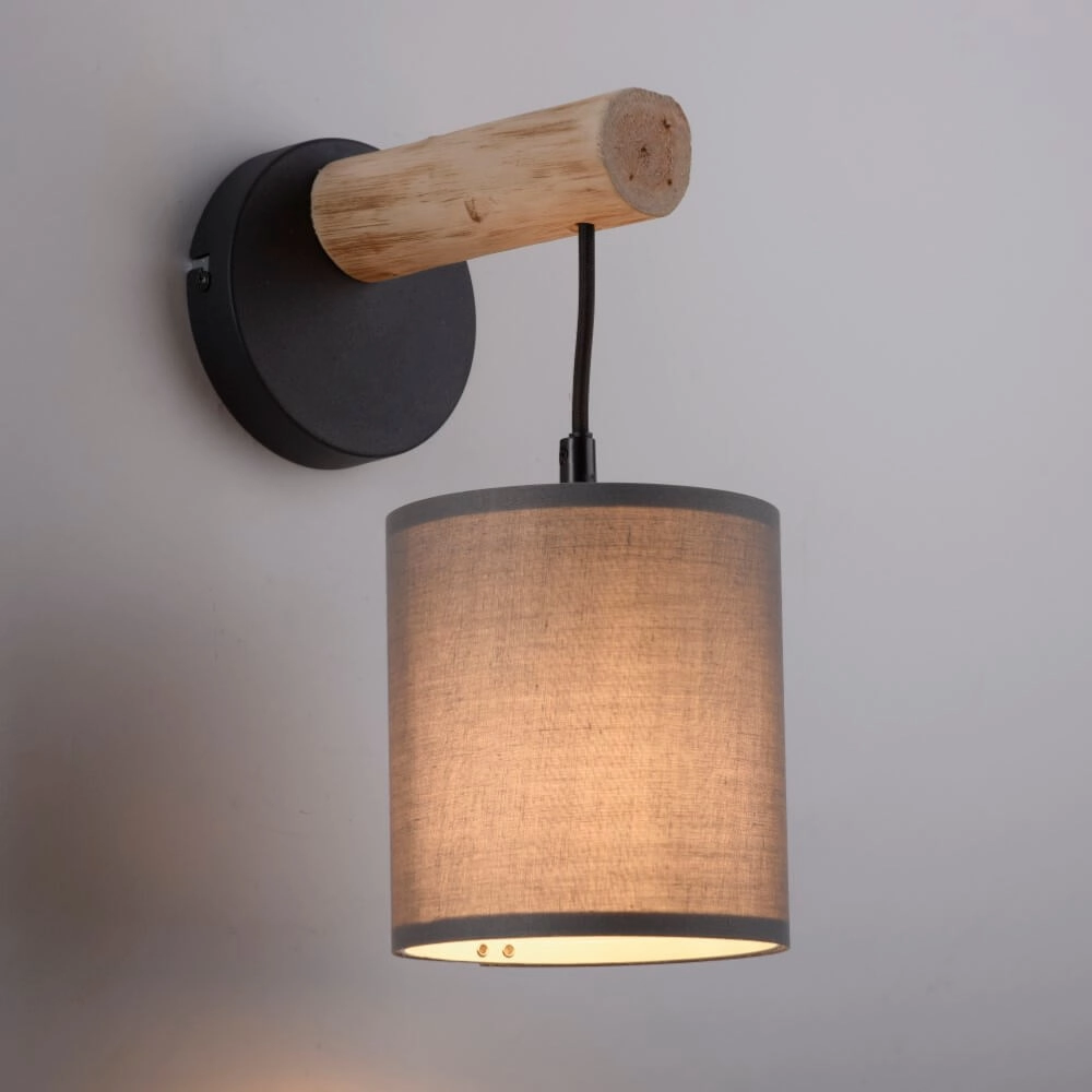 Ländliche Wandlampe Green Tribu Taupe Just Light 4043689995157