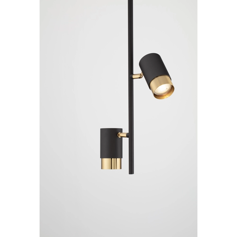 Deckenlampe Pongo Eingebautes Doppelbett in Schwarz und Gold Lyora 5212017441713