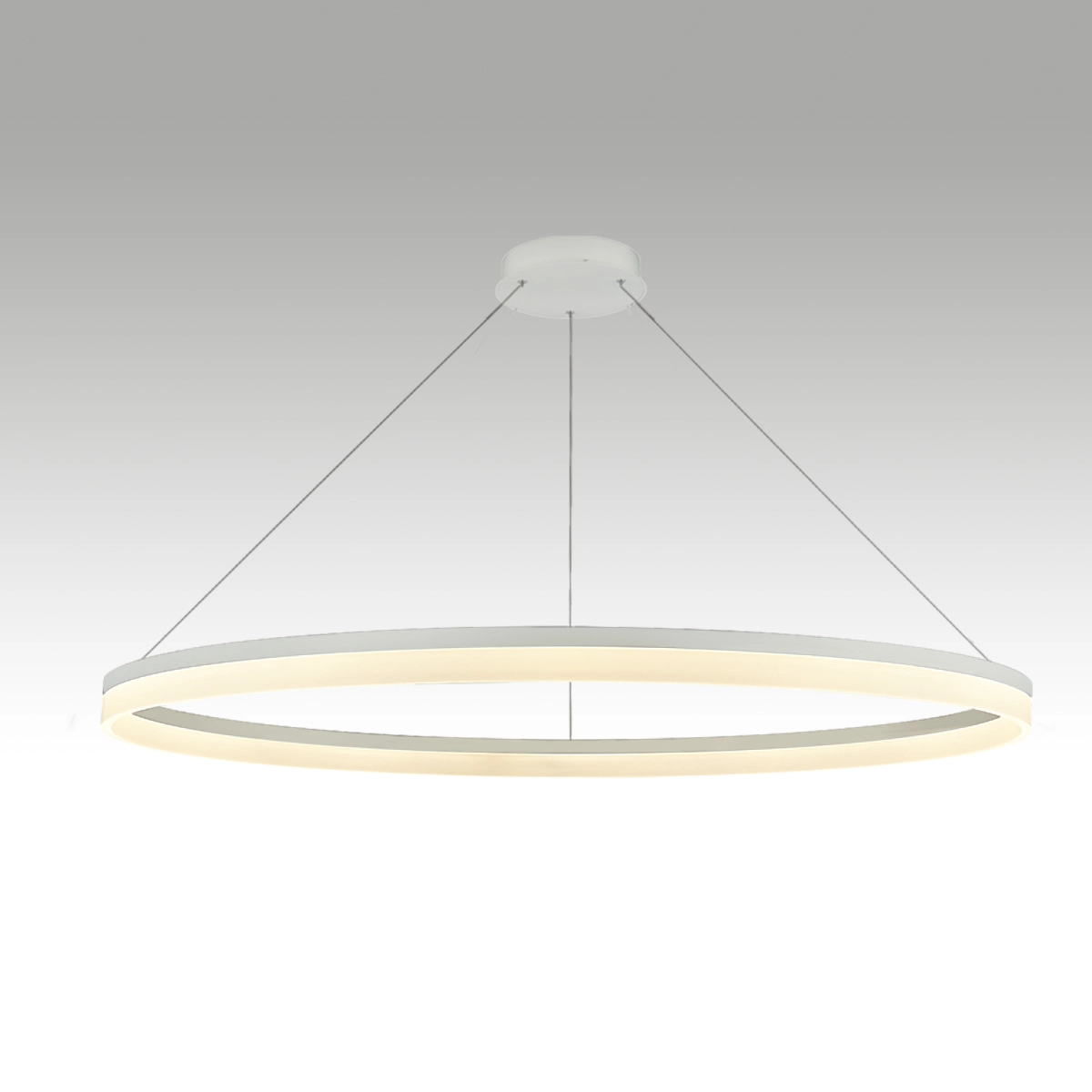 Elegante Pendellampe Ara Ø 150 cm weiß Lyora 5053423307893