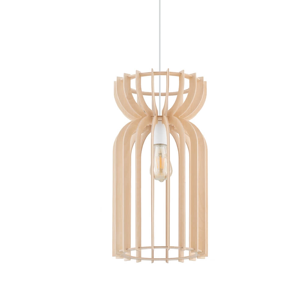 Hängelampe aus Holz Kymi Ø 26cm - Holzbraun