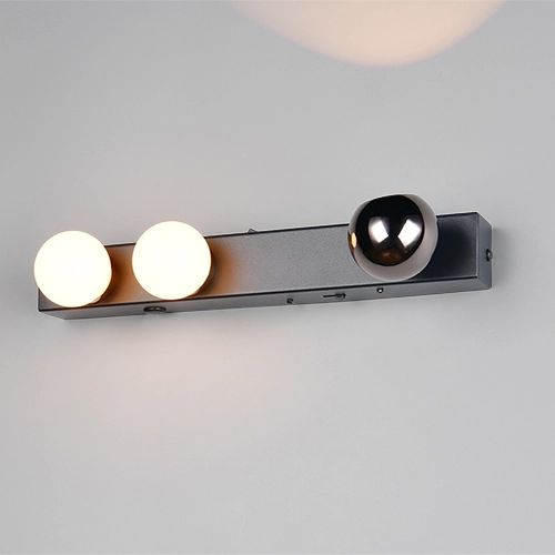 Wandlampe Arpino Schwarz 30cm