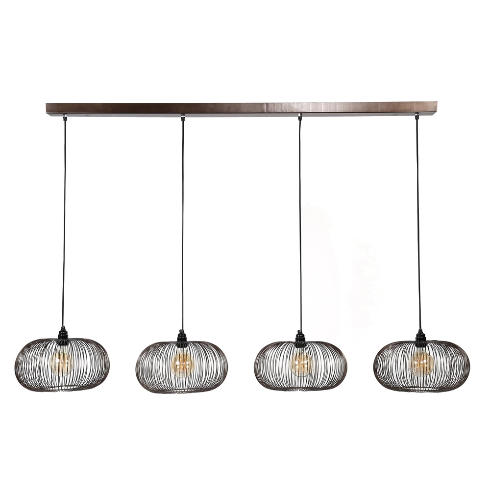 4-Licht Pendellampe Copper Ø 35cm Lyora 8716803513266