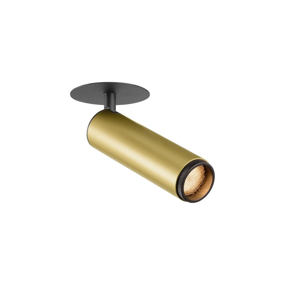 Einbaustrahler Grip! M Gold mit Schwarz 2700K