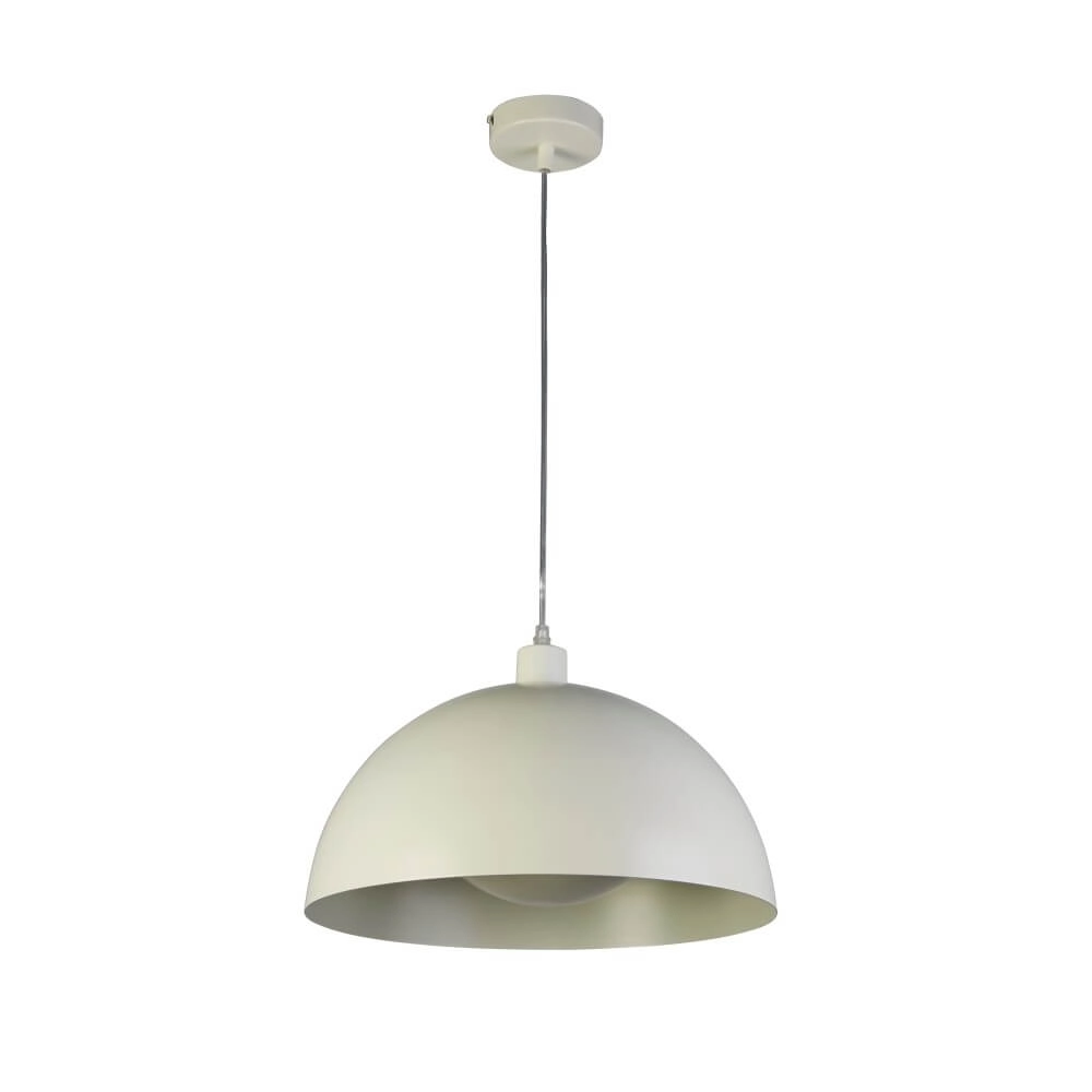 Cremefarbene Pendelleuchte Mars Schirm 20cm hoch Searchlight 5053423274294