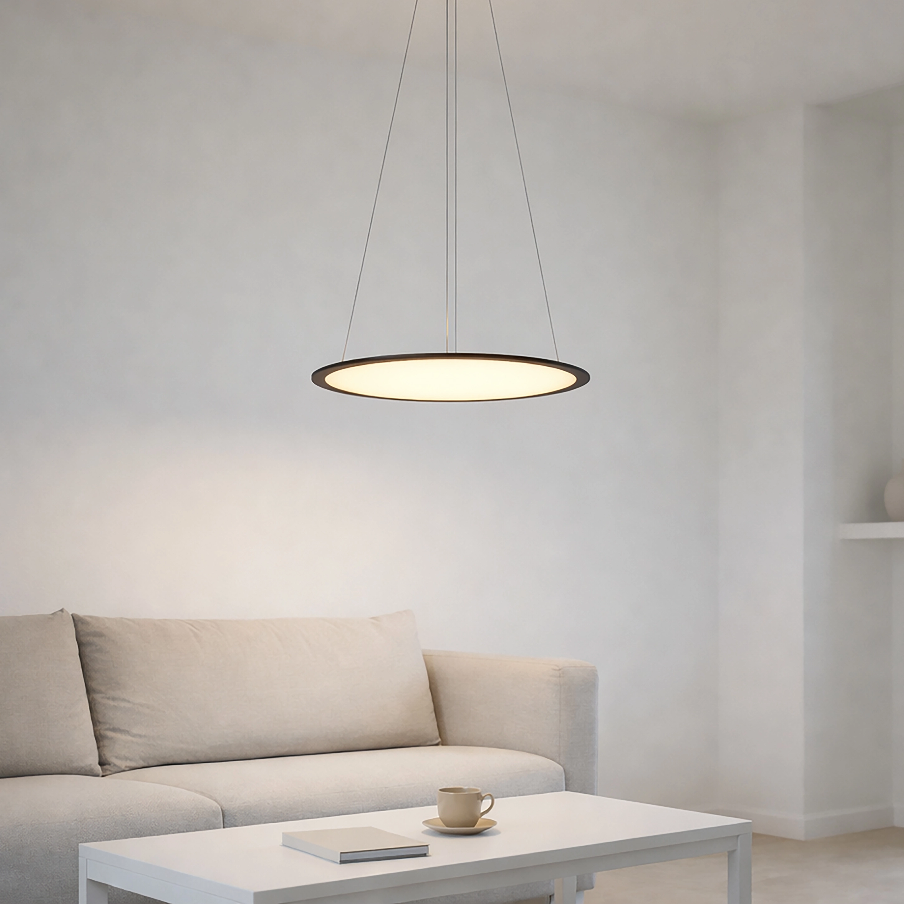 Pendellampe Vistina Ø 58 cm schwarz Lyora 5053423272641